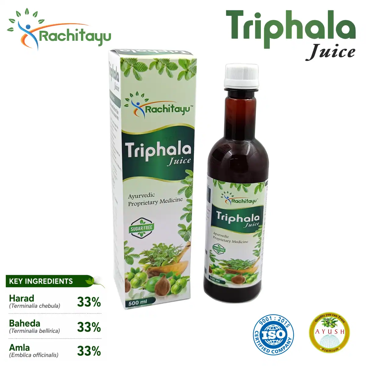Triphala Juice Ayurvedic Digestive Care PCD Pharma Franchise